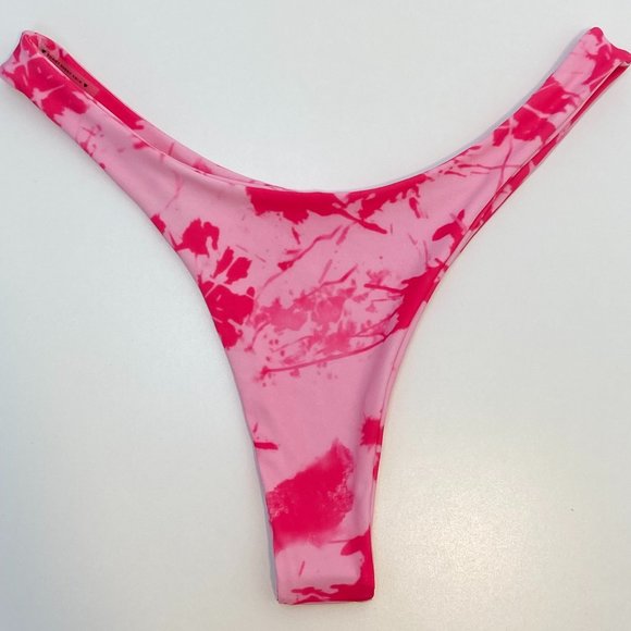 NWOT Sunny Bunny Swim Joey Pink Tie Dye Bikini Bottom - Picture 1 of 7